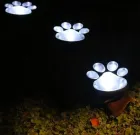 Світильник Solar Paw Print Lights на сонячній батареї 4 шт