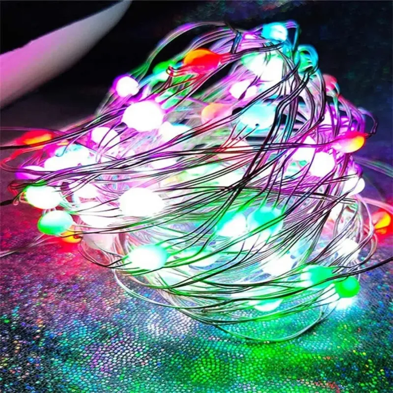 Новорічна розумна світлодіодна гірлянда Encora Xmas Lights, 100LED, 10М з керуванням через Bluetooth