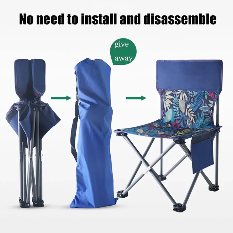 Стіл + 2 стільці STD-02 стіл складаний прямокутний коричневий, (Д530 * Ш550 * В500мм), стільці метал + тканина (40 * 40 * 35), сумка