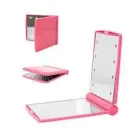 Дзеркало косметичне Travel Mirror Pink з LED підсвічуванням на 8 світлодіодів