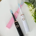 Електрична зубна щітка Shuke SK-601 акумуляторна ультразвукова щітка для зубів 3 насадки