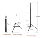 Штатив-стійка-тренога для кільцевої лампи, телефону та камери 200см