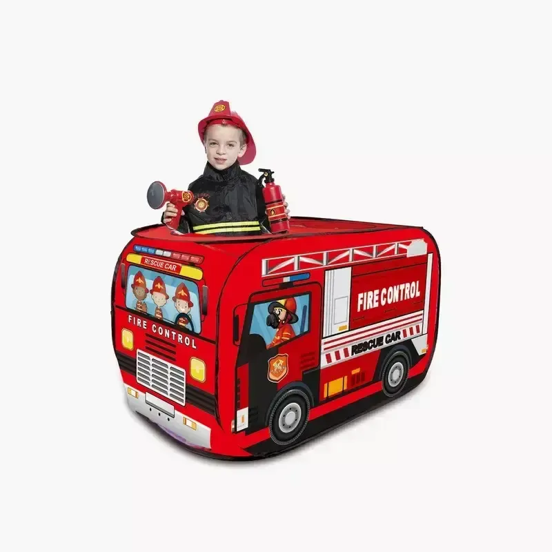 синій Поліцейський автобус Дитячий ігровий намет TK Group TENT 110 х 70 х 70 см у сумці