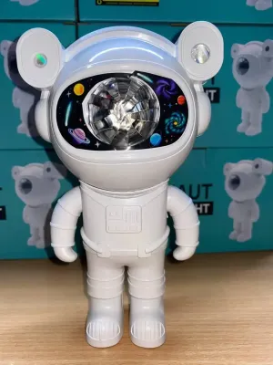 Astronaut Проектор галактики лазерний Астронавт-космонавт, зоряне небо на стелі з пультом Білий