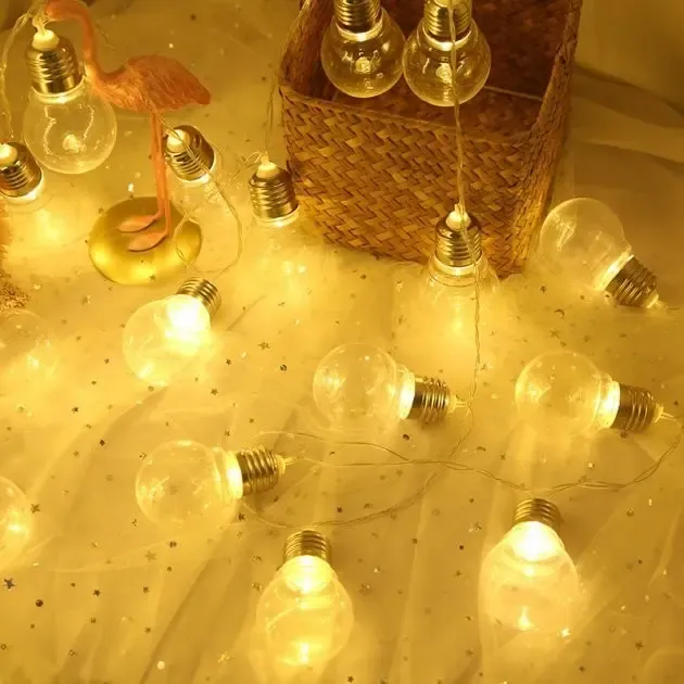 Холодний білий Гірлянда RD-9008 лампа Едісона 75 LED 3,2 м Мікс RGB