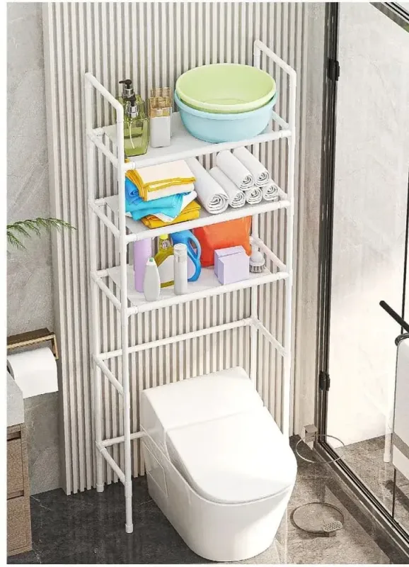 Підлоговий стелаж для встановлення над унітазом 47х25х155 см