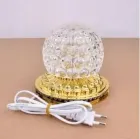 Диско куля на золотій підставці RD-7207, кришталева куля з підсвічуванням