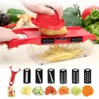 Овочерізка, тертка Mandoline Slicer 6 in 1 c контейнером, слайсер, тертка