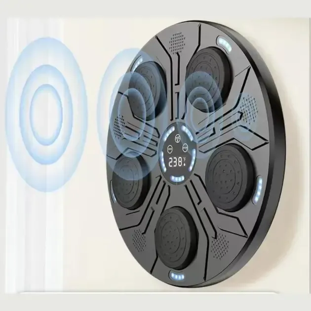 Настінний тренажер електронна мішень музична для боксу з рукавичками New