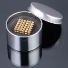 Головоломка Неокуб золотий NeoCube у боксі 216 кульок металевий 5 мм