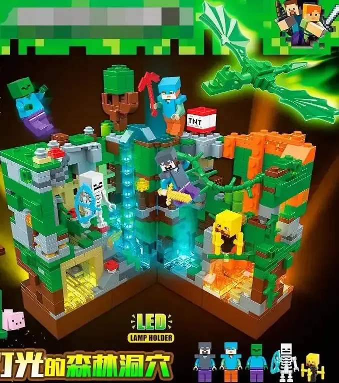 Конструктор Лего Minecraft Битва в джунглях, 866 деталей, 679, для дітей