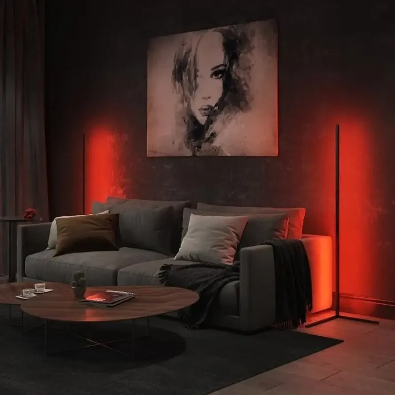 Кутовий LED торшер Ledox Design з пультом та регульованою яскравістю 330 колірних комбінацій