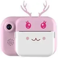 Блакитний Дитячий фотоапарат C11 з екраном моментального друку фото "Ріжки"