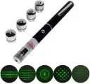 Лазерна указка з LED насадкою LASER GREEN 5IN1