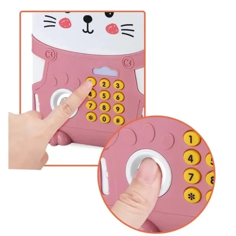 Скарбничка-сейф з кодовим замком та відбитком Милий Ведмедик