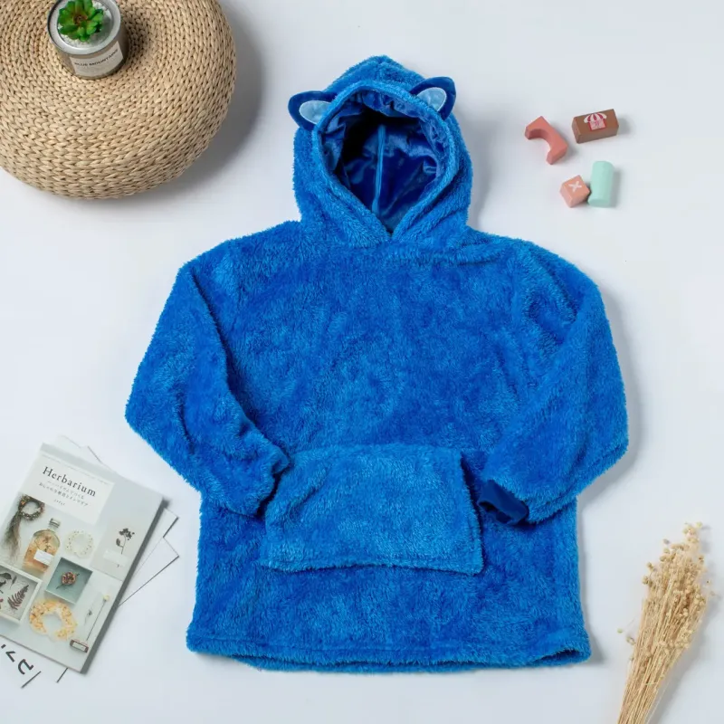 Дитяча іграшка-толстовка плед трансформер з капюшоном та рукавами 3 в 1 Huggle Pets Hoodie