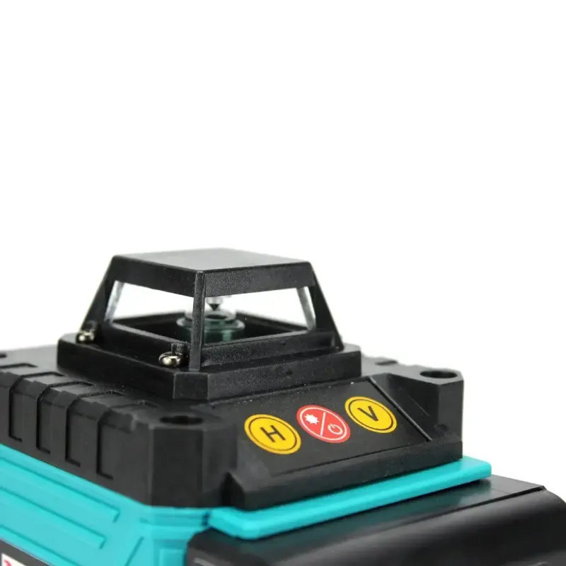 Лазерний 4D 16-лінійний зелений нівелір 24V 5Ah, самовирівнюється рівень для вимірювання перетину 16 променів на 360 в кейсі