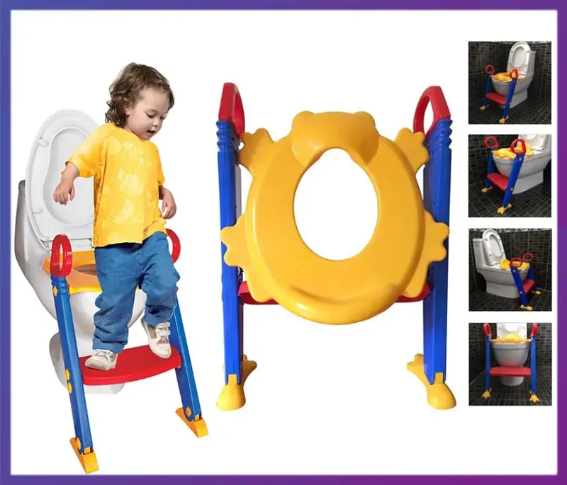 Дитяче сидіння на унітаз із приставними сходами Froggie