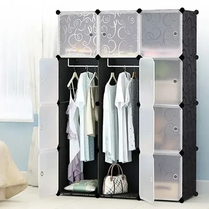 Пластикова складана шафа Storage Cube Cabinet 12 секцій