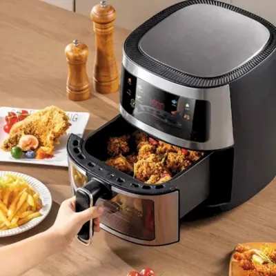 Фритюрниця без олії мультипіч 3500W ZP-111 сенсорна аерофрітюрниця з таймером 7л.