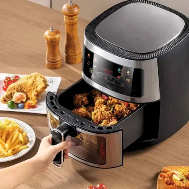 Фритюрниця без олії мультипіч 3500W ZP-111 сенсорна аерофрітюрниця з таймером 7л.