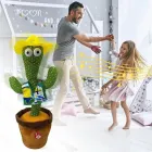 Кактус що танцює, світло-музична іграшка , Dancing Cactus TikTok кактус у вазоні 34 см