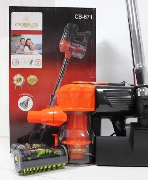 Пилосос ручний Crownberg СВ 672 2500 Вт з турбощіткою і Hepa фільтром (CB-672)