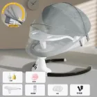 Заспокійливе крісло-гойдалка/колисковий шезлонг WX-088A