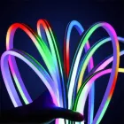 Розумна гнучка LED Neon RGB стрічка-шланг 5 метрів від USB керування режимами з телефону, Bluetooth додаток, пульт
