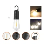 Лампочка з акумулятором + карабін, від USB, BL HK-169C / Підвісна LED лампочка / Ліхтар для кемпінгу
