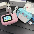 Блакитний Дитячий фотоапарат C11 з екраном моментального друку фото "Ріжки"