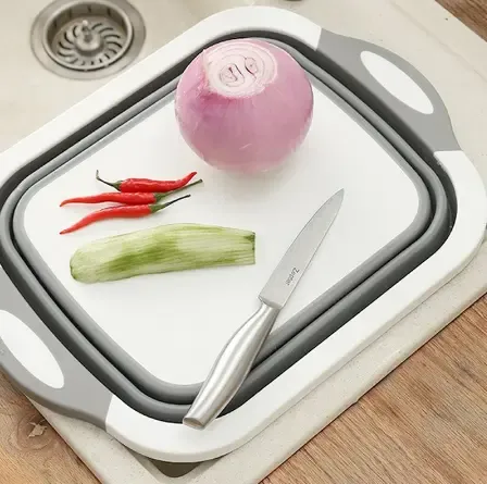 Обробна дошка 2 в 1 Chopper Дошка-миска, дошка контейнер, силіконова дошка
