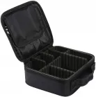Чорна Органайзер бокс бьюті кейс косметичка валіза сумка для зберігання косметики та приладдя 26х23х10 см