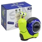 Музична іграшка равлик павлик з 3D проектором, українська мова, зелений