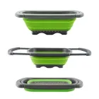 Складаний друшляк Benson BN-091 силіконовий друшлаг для миття овочів та фруктів Бенсон друшлак Бенсон