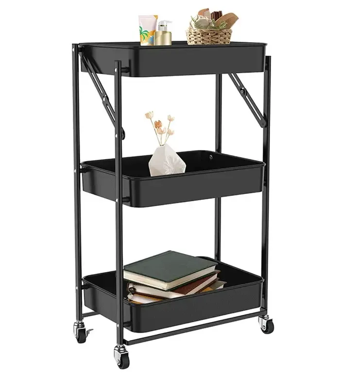 Органайзер на колесах метал/ етажерка на колесах 3 яруси