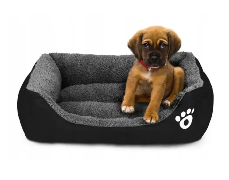 Лежанка - пуф для котів та собак Чорна M(47*35см)
