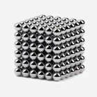 Іграшка Неокуб 218 кульок Neo Cub, магнітний конструктор, срібло