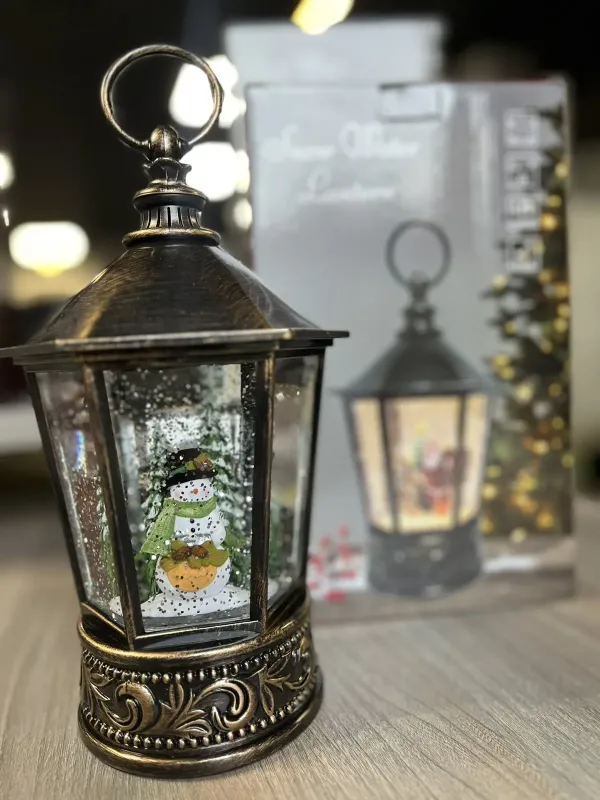 Сніговик Музичний новорічний ліхтар XMAS WDL 24077A