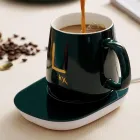 Зелена Чашка на подставке с подогревом Stenson YG01317 L 400мл