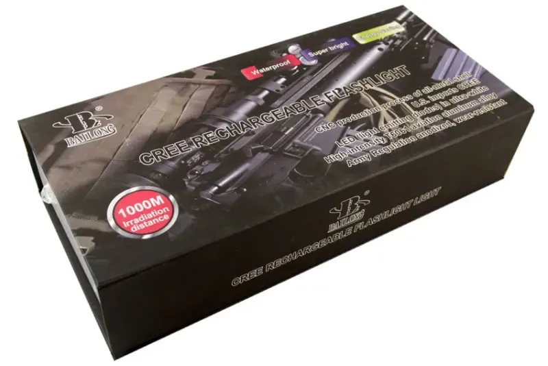 Світлодіодний ліхтар BL-2800-T6 50000W, тактичний ліхтар, ліхтар із кнопкою