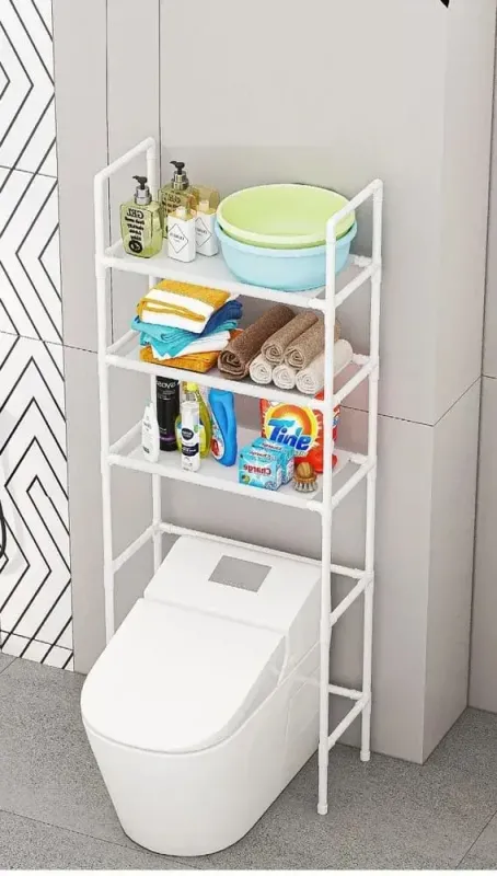 Підлоговий стелаж для встановлення над унітазом 47х25х155 см