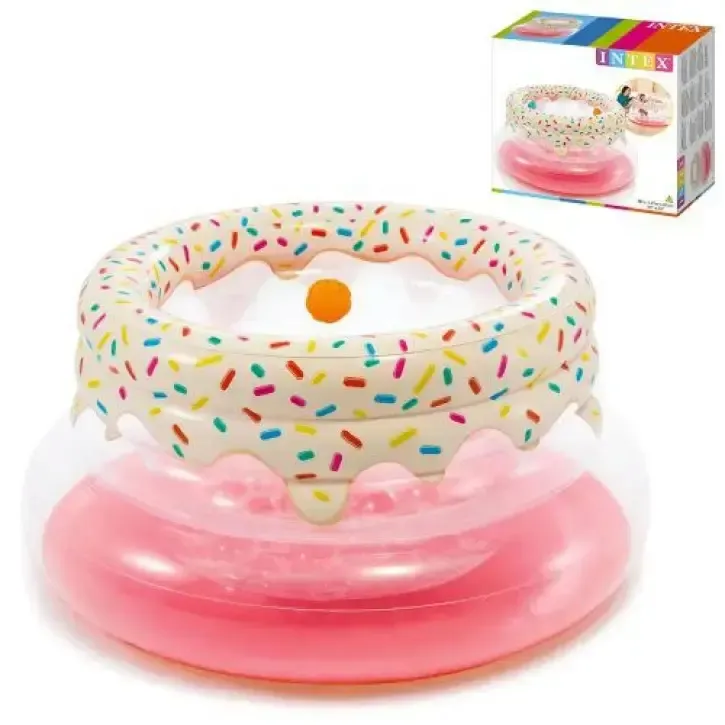 Дитячий надувний ігровий центр Пончик 48476 Intex 127х61 см