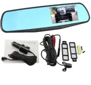 Автомобільний реєстратор-дзеркало Blaсkbox DVR AK47 з камерою заднього виду