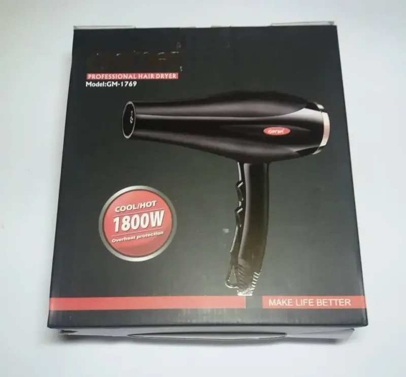 Професійний фен для волосся Gemei GM-1769 1800W