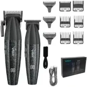 Професійний набір для стрижки волосся VGR V-640 Машинка та триммер з дисплеєм