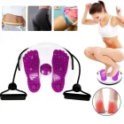 Тренажер диск здоров'я  для схуднення підлоговий з еспандерами та масажем ступнів