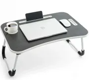 Стіл для ноутбука та планшета M&T Displays складний 60х40х28 матовий під дерево Темне дерево