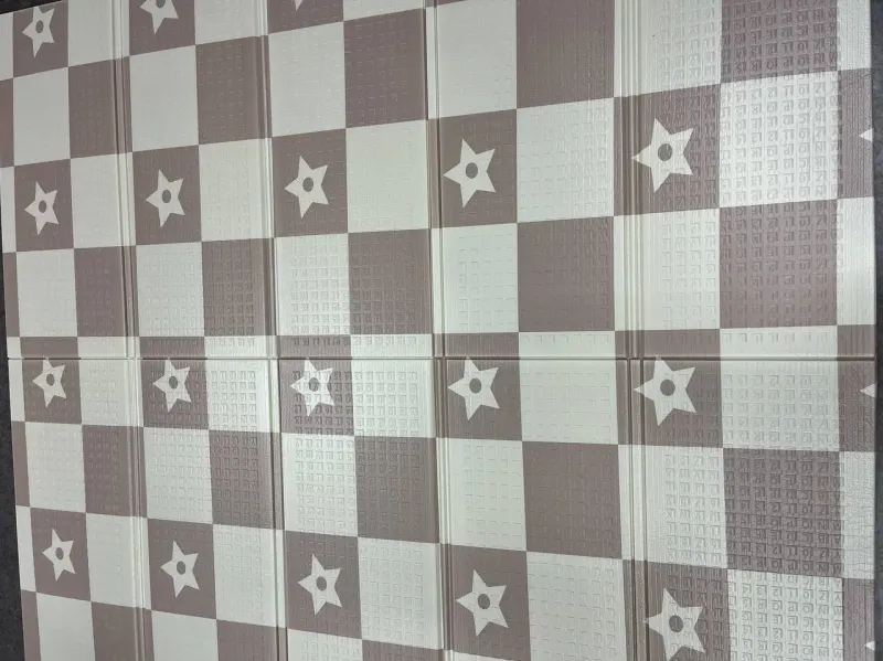 Зірки/Звірята Дитячий двосторонній термо килимок 180*200 в сумці