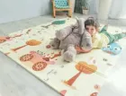 Дорога/Звірята Дитячий розвиваючий двосторонній термо килимок 180*150
